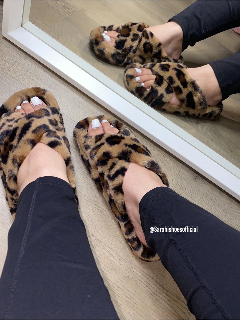 Sarahi Leopard Faux-Fur Slide Slippers - Brown Leopard